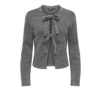 ONLY - ONLJACKIE L/S TIE CC SWT Medium Grey Melange - Gr. - XS