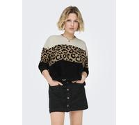 ONLY - ONLJADE ANIMAL LS O-NECK KNT NOOS Moonbeam - Gr. - XS