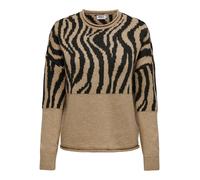ONLY - ONLJADE ZEBRA LS O-NECK RP KNT curry - Gr. - S