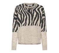 ONLY - ONLJADE ZEBRA LS O-NECK RP KNT whitecap gray - Gr. - L