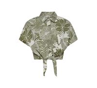ONLY - ONLJAKIRI LINEN S/S KNOT SHIRT WVN Cloud Dancer - Gr. - M
