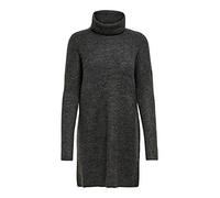 ONLY Onljana L/S Cowlnck Dress Wool KNT Noos Damenkleid, Asphaltgrau, Small