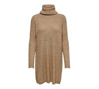 ONLY Onljana L/S Cowlnck Dress Wool KNT Noos Damenkleid, Caramel Beige, XL