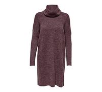 ONLY Onljana L/S Cowlnck Dress Wool KNT Noos Damenkleid, Rosa, Medium