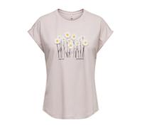Only - ONLJANY NEW S/S O-NECK PRINT TOP BOX JRS Pale Lilac - Gr. - XL