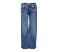 Only Wide Leg Jeans aus Baumwoll-Mix Modell 'JUDY' in Jeansblau, Größe S