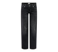 Only Wide Leg Jeans aus Baumwoll-Mix Modell 'JUDY' in Black, Größe L