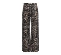 ONLY - ONLJUICY-ANLIE HW WIDE AOP PANT PNT black - Gr. - 30/32