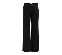 High-waist-Jeans ONLY "ONLJUICY HW WIDE DNM MAE280 NOOS", Herren, Gr. 30, Länge 32, schwarz, Denim/Jeans, Obermaterial: 62% Baumwolle, 33% Polyester, 4% Viskose, 1% Elasthan, unifarben, lang, Jeans Hi