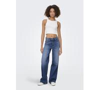 ONLY - ONLJUICY HW WIDE LEG DOT330 DNM NOOS Dark Blue Denim - Gr. - 30