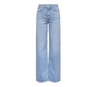 Only Wide Leg Jeans mit Baumwoll-Anteil Modell 'JUICY' in Hellblau, Größe 27/32