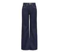 Only Jeans Onljuicy – Hohe Taille, weiterer Beinschnitt, Rinse Denim – Gr. 25/32