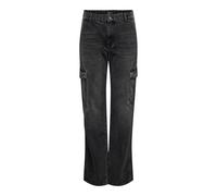 ONLY - ONLJUNE HW CARGO DNM DOT117 washed black - Gr. - 27/32
