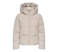 ONLY Steppjacke "ONLJUTA SHORT PUFFER OTW NOOS" mit Kapuze Kunstfaser (14913769-XS) pumice stone