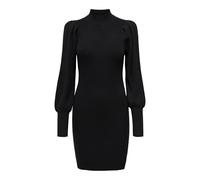 Strickkleid ONLY "ONLKATIA L/S DRESS KNT NOOS" Gr. XL (42), N-Gr, schwarz (black) Damen Kleider Langarm (58999250-XL) black