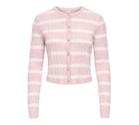 ONLY ONLKATIA LS CABLE BUTTON CARDIGAN CC KNT Damen | BURNISHED LILAC MELANGE/BABYS BREATH/DTM BUTTON | M