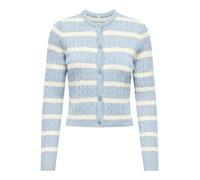 ONLY ONLKATIA LS CABLE BUTTON CARDIGAN CC KNT Damen | CASHMERE BLUE MELANGE/BABYS BREATH/DTM BUTTON | L