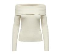 ONLY Damen Onlkatia Ls Off Shoulder KNT Nca Pullover, Whitecap Gray/Detail:Melange, XS