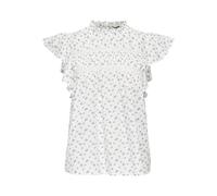 ONLY Regular Fit Blusentop aus reiner Baumwolle Modell 'KATTI' in Weiss, Größe XS