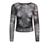 ONLY Onlkaya Life Ls Ruching Mesh Top WVN