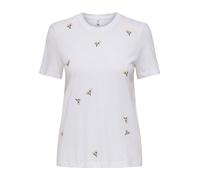 ONLY - ONLKETTY SLUB S/S O-NECK TOP JRS Bright White - Gr. - S