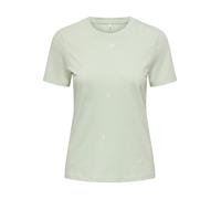 ONLY - ONLKETTY SLUB S/S O-NECK TOP JRS Green Lily - Gr. - M