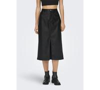 ONLY - ONLKIRI HW LO SLIT FAUX LEA SKIRT CC PNT black - Gr. - M