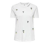 ONLY - ONLKITA LIFE REG S/S PINEAPPLE TOP JRS bright white - Gr. - XL