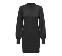 ONLY Damen Onllabelle Life L/S Dress KNT Noos 15210835,Dark Grey Melange,M