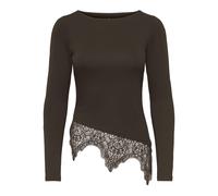 ONLY ONLLAILA LS LACE MIX TOP JRS Damen | COFFEE BEAN | XS