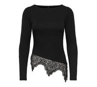 ONLY ONLLAILA LS LACE MIX TOP JRS Damen | BLACK | S