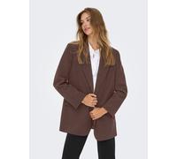 ONLY "ONLLANA-BERRY L/S REG BLAZER TLR CS" Materialmix, regular fit (23025718-36) chocolate martini detail:with leo lining