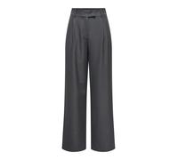 ONLY - ONLLINDA HW STR MEL PANTS TLR NOOS Dark Grey Melange - Gr. - 32