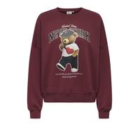 ONLY - ONLLINDA L/S BEAR O-NECK BOX CS SWT Cabernet - Gr. - M