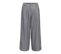 ONLY - ONLLINDA LIFE HW CULOTTE PANT CC TLR Medium Grey Melange - Gr. - 42
