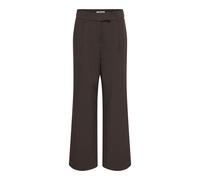 Anzughose ONLY "ONLLINDA-RAVEN HW STR PANTS TLR", Damen, Gr. 34, Länge 32, coffee bean, Web, Obermaterial: 74% Polyester, 20% Viskose, 6% Elasthan, unifarben, lang, Hosen Anzughose, Materialmix (32590