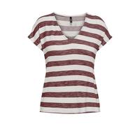 Only Regular Fit T-Shirt aus Viskose-Mix Modell 'LIRA' in Rostrot, Größe XL