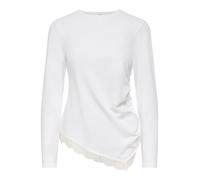 ONLY - ONLLIVE LOVE L/S RUCHING TOP CS JRS Cloud Dancer - Gr. - XL
