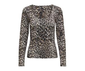 Only ONLLONE AOP L/S TWO WAY TOP JRS Langarmshirt leopard in L