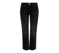ONLY ONLLOPEZ LOW WAIST STRAIGHT DNM TAI435 Damen | WASHED BLACK | 33