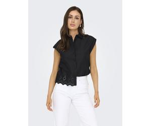 ONLY - ONLLOU LIFE EMB S/S SHIRT PTM black - Gr. - XS