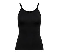 ONLY Damen T-Shirt onlLOVE Strap Singlet, Einfarbig, Gr. 36 (Herstellergröße: S), Schwarz