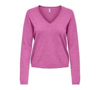 ONLY - ONLLOYAL LS V-NECK PULLO KNT NOOS Super Pink - Gr. - L