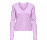 ONLY - ONLLOYAL LS V-NECK PULLO KNT NOOS Super Pink - Gr. - L
