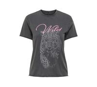 ONLY - ONLLUCY LIFE REG S/S TOP BOX JRS blackened pearl - Gr. - L