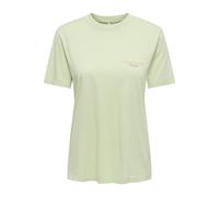 Only Kurzarmshirt Onllucy Life Monja Reg SS Top Noos 100% Baumwolle bedruckt Laurel Grün S