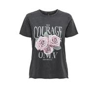 Only Regular Fit T-Shirt aus reiner Baumwolle Modell 'LUCY' in Black, Größe S