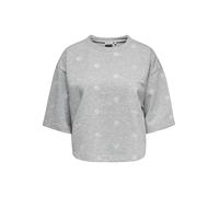 ONLY - ONLLUNA 3/4 O-NECK UB SWT Light Grey Melange - Gr. - M