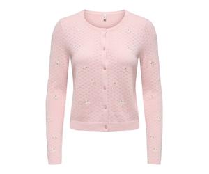 ONLY ONLLUNA LS O-NECK CARDIGAN KNT Damen | PALE LILAC FLOWERS/SUNLIGHT/MERMAID/DTM BUTTONS | XS