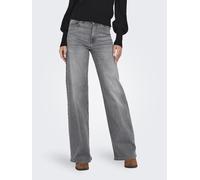 High-waist-Jeans ONLY "ONLMADISON BLUSH HW WID DNM REA0938 NOOS" Gr. XL (42), Länge 30, blau (light grey denim) Damen Jeans (34544217-XL) light grey denim